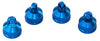 Traxxas 7764A Shock Caps, aluminum (blue-anodized for GTX shocks w/ spacers)