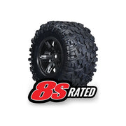 Traxxas 7772X Tyres and Wheels Assembled Left and Right XMaxx 2pc