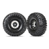 Traxxas 8172 Tyres and Wheels Method 105 Black Chrome Assembled
