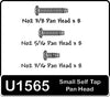Schumacher U1565 SPEED PACK - Small Self Tap; PanHd