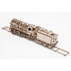 Ugears 70012 Steam Locomotive with Tender and Track Roughly 50cm 443pc