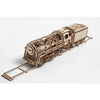 Ugears 70012 Steam Locomotive with Tender and Track Roughly 50cm 443pc