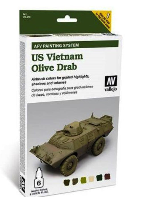 Set Vallejo Model Air 8 u. (17 ml.) WWII US Europe & Africa 1942-1945