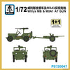 S-Model PS720047 1/72 WW2 US Jeep Towing 37mm ATG