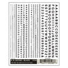 Woodland Scenics DT508 Dry Transfer RR Gothic Black Decals