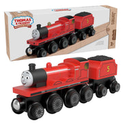 Fisher-Price HBK12 Thomas and Friends Wooden Railway James Engine and Coal-Car